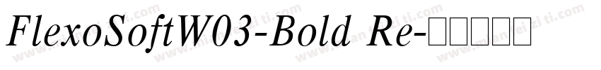 FlexoSoftW03-Bold Re字体转换